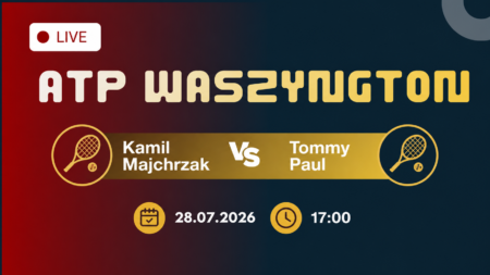 Kamil Majchrzak – Tommy Paul, ATP Waszyngton, 28 lipca 2026 o 17:00