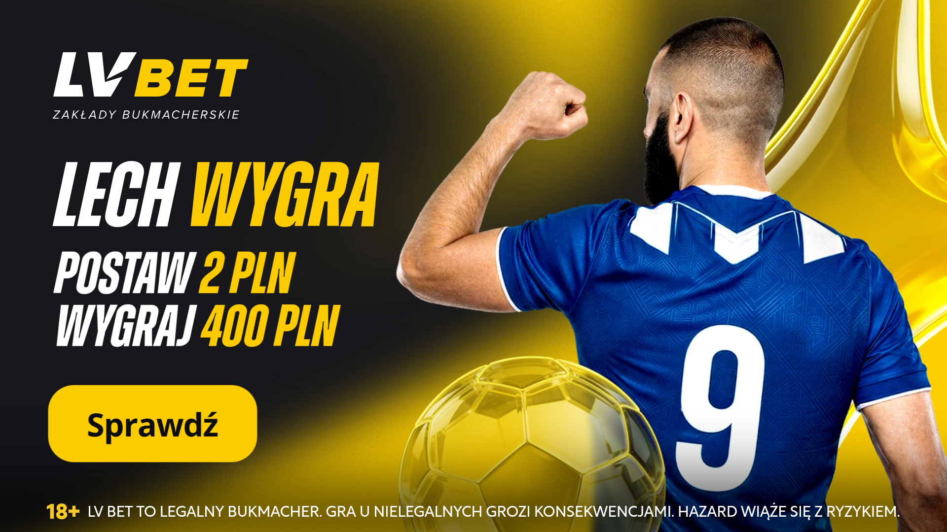 Lech Poznań – KÍ Klaksvík, promocja Kurs 200 w&nbsp;LV BET