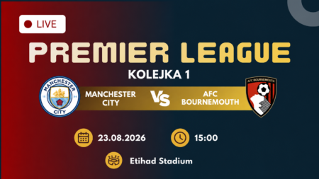 Manchester City – Bournemouth, 23 sierpnia 2026, godzina 15:00