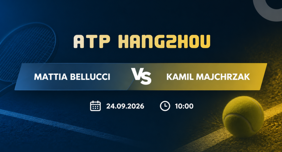 Mattia Bellucci kontra Kamil Majchrzak – ATP Hangzhou, 24 września 2026