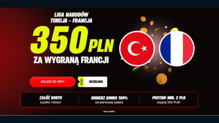 Bonus 350 PLN w Superbet za wygraną Francji w meczu Turcja – Francja