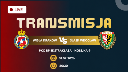 Wisła Kraków – Śląsk Wrocław, transmisja 18 września 2026 o 20:30